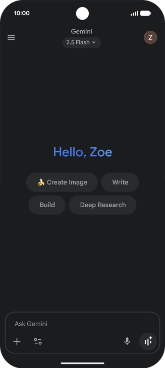Press the profile icon. Press the profile icon.