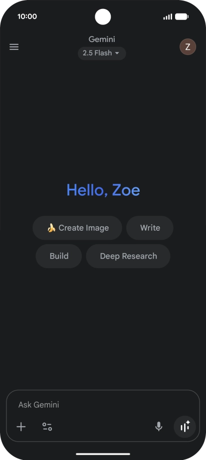 Press the profile icon. Press the profile icon.