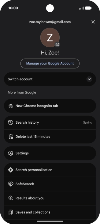 Press Settings. Press Settings.
