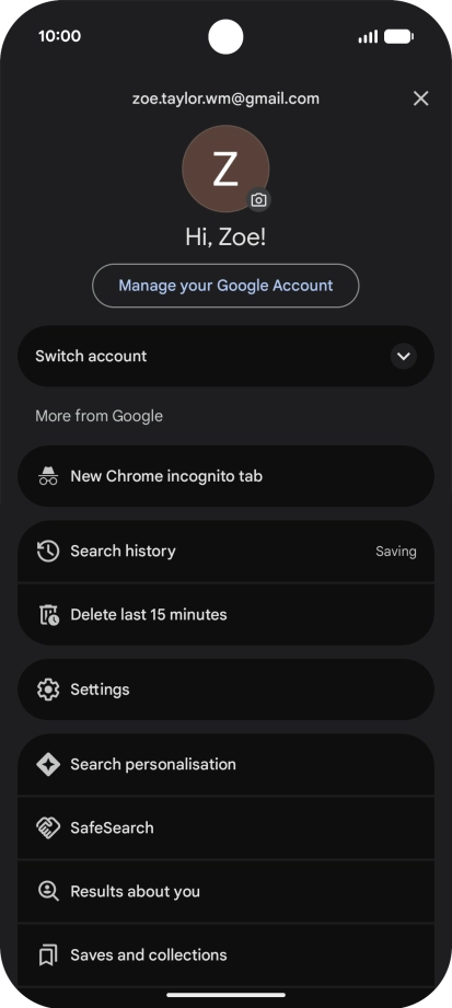 Press Settings. Press Settings.