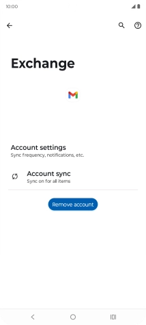 Press Remove account.