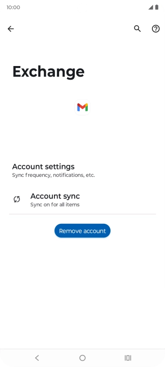 Press Remove account.