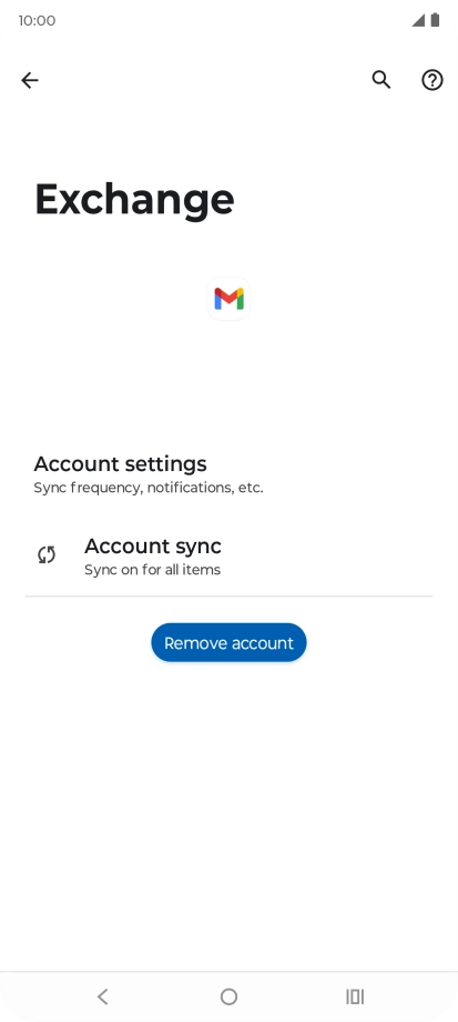 Press Remove account.