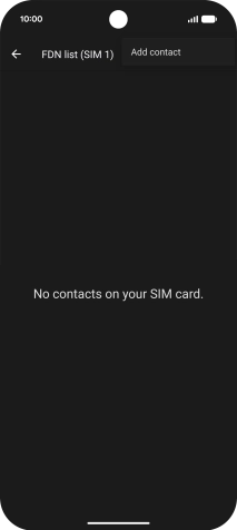 Press Add contact. Press Add contact.