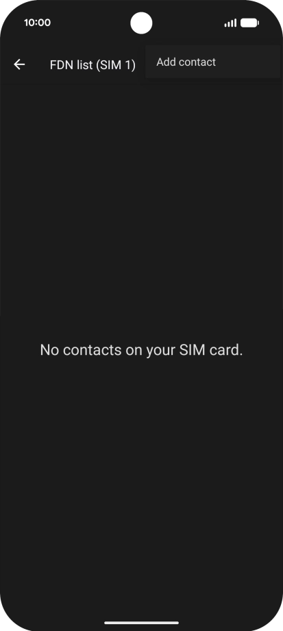 Press Add contact. Press Add contact.