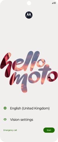 Press the field next to the language icon. Press the field next to the language icon.