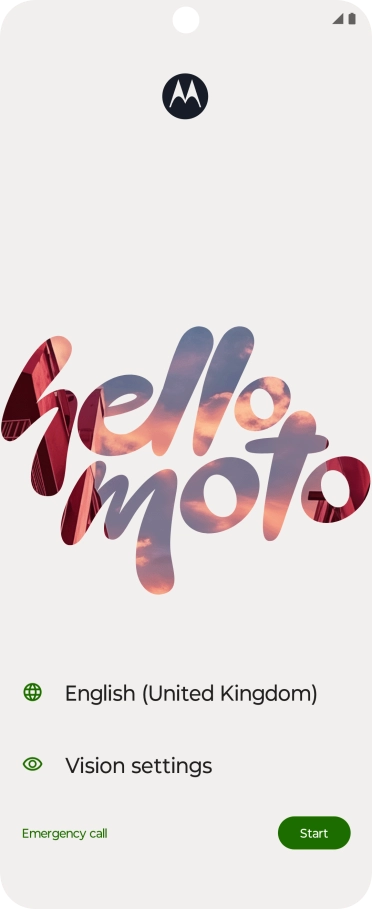 Press the field next to the language icon. Press the field next to the language icon.