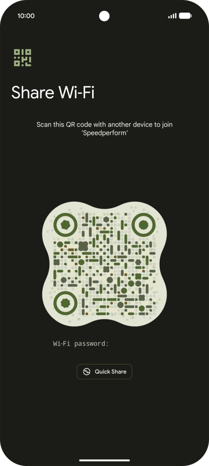 Place the QR code inside the camera frame on the other device to scan the code.