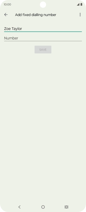 Press Number and key in the required phone number.