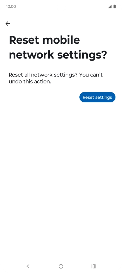 Press Reset settings.