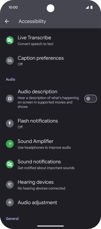 Press the required category below 