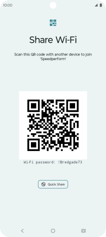 Place the QR code inside the camera frame on the other device to scan the code.