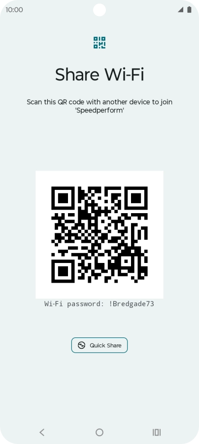 Place the QR code inside the camera frame on the other device to scan the code.