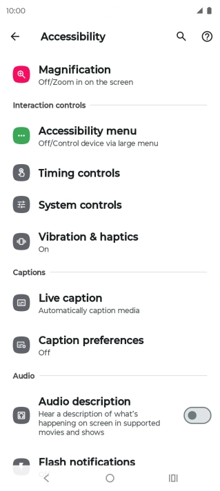 Press the required category below 