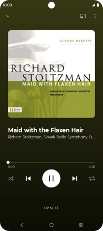 Press arrow right to go to the next audio file.