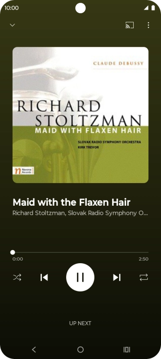 Press arrow right to go to the next audio file.