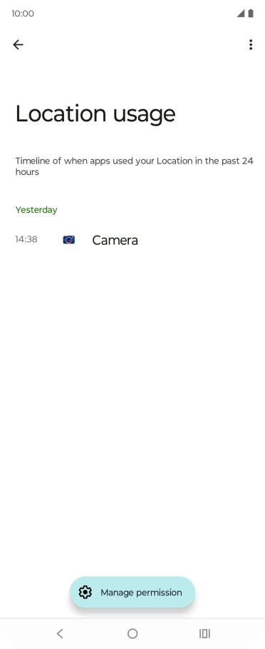 The total app activity for the selected phone function is displayed. The total app activity for the selected phone function is displayed.