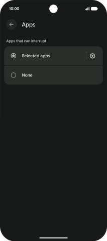 Press the settings icon. Press the settings icon.