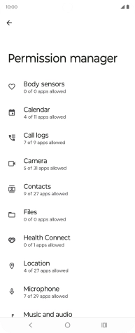 Press the required phone function.