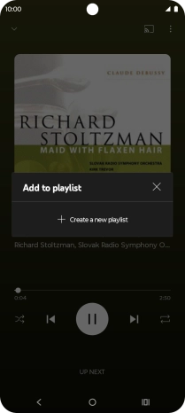 Press Create a new playlist.