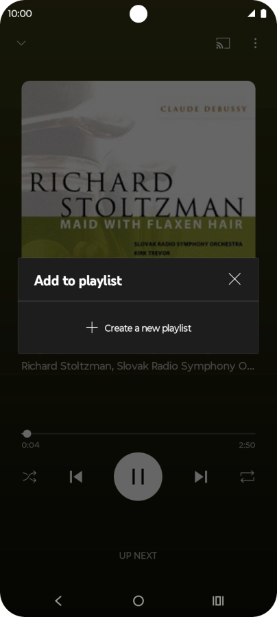 Press Create a new playlist.