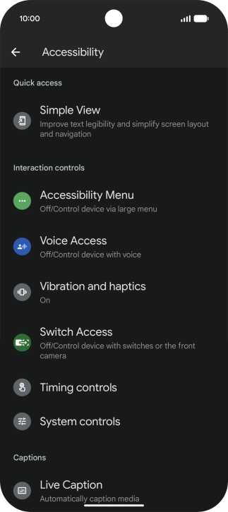 Press Simple View and follow the instructions on the screen to select the required settings. Press Simple View and follow the instructions on the screen to select the required settings.