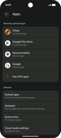 Press See all apps. Press See all apps.
