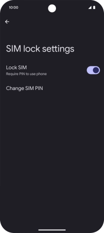 Press Change SIM PIN. Press Change SIM PIN.