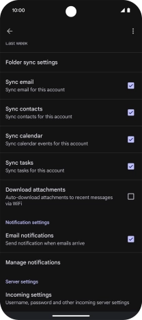 Press the field next to 