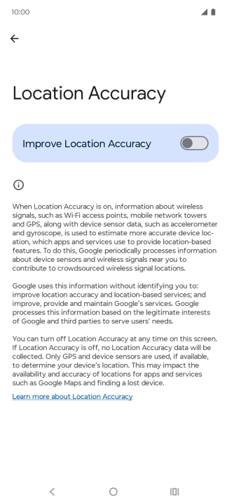 If you press the indicator next to 