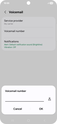 Key in (prefix) 5 (your phone number) and press OK.