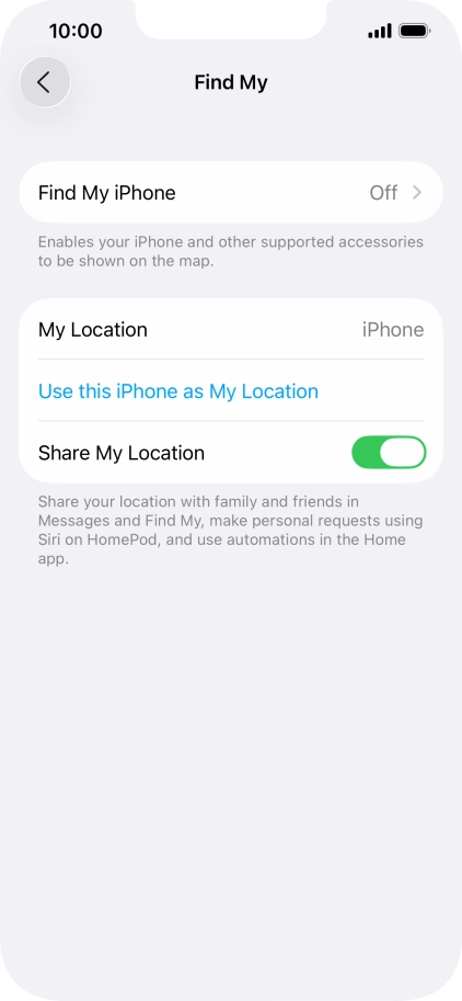 Press Find My iPhone. Press Find My iPhone.