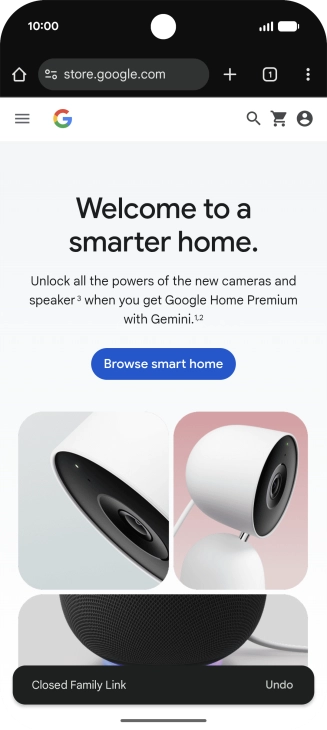 Press the menu icon. Press the menu icon.