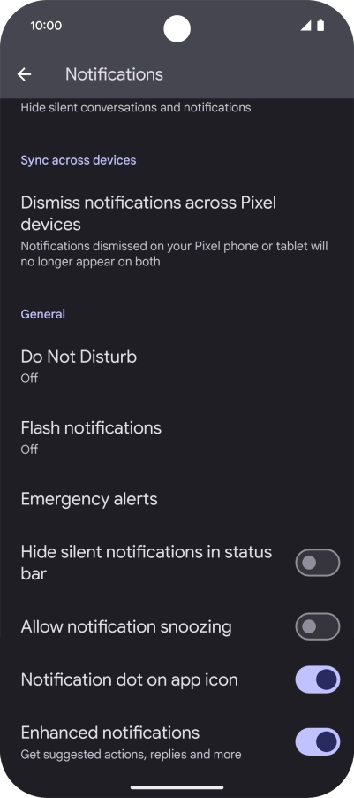 Press Do Not Disturb.