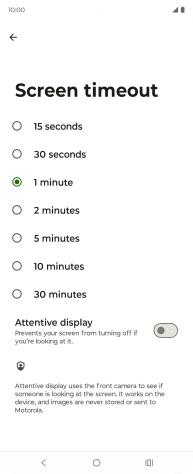 Press the required setting. Press the required setting.