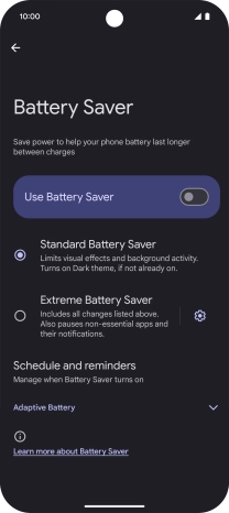 Press the required settings to turn them on or off.