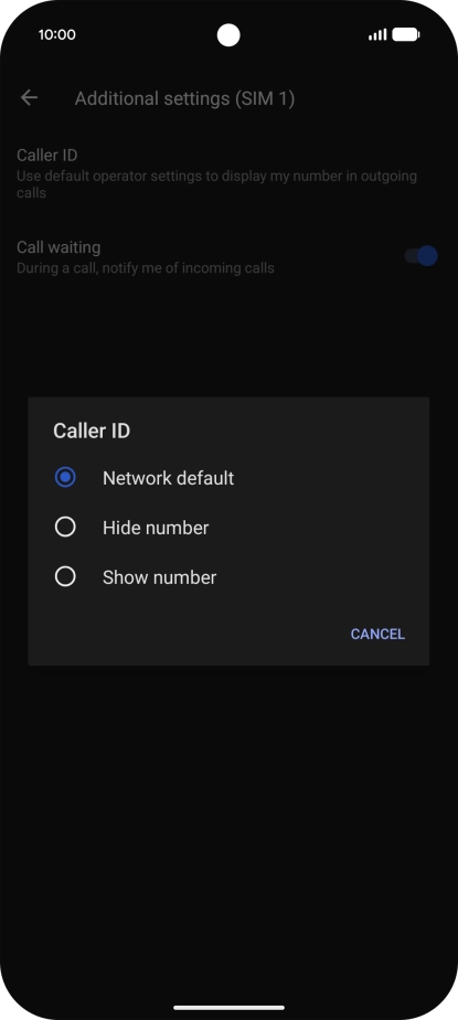 Press Show number to turn on caller identification. Press Show number to turn on caller identification.