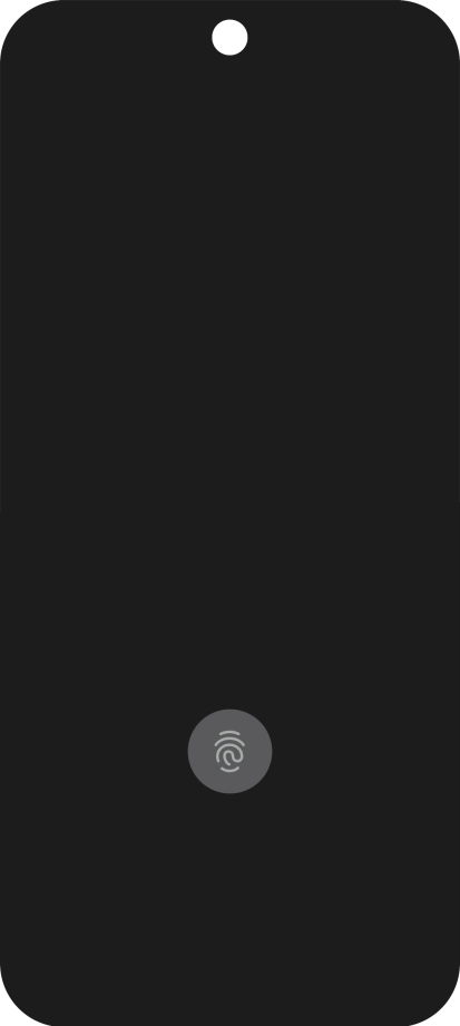 Place your finger on the fingerprint sensor to unlock your phone. Place your finger on the fingerprint sensor to unlock your phone.