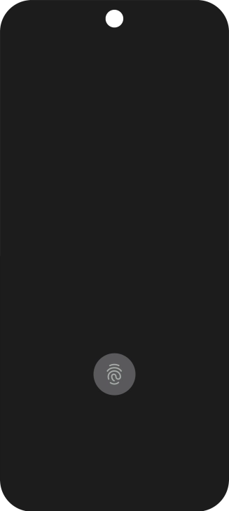Place your finger on the fingerprint sensor to unlock your phone. Place your finger on the fingerprint sensor to unlock your phone.