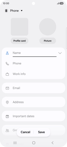 Press the address book drop down list.