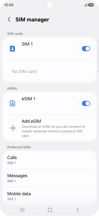Press the Home key to return to the home screen.