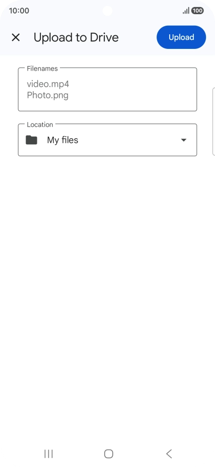 Press Upload. Press Upload.