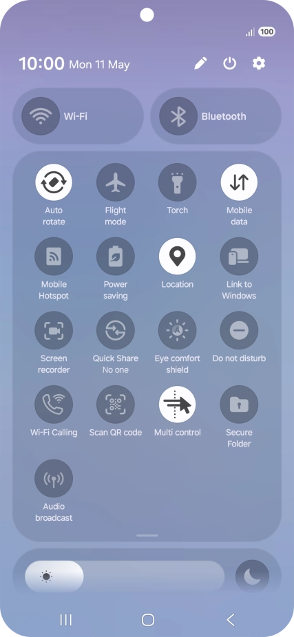 Press the Wi-Fi calling icon to turn the function on or off. Press the Wi-Fi calling icon to turn the function on or off.