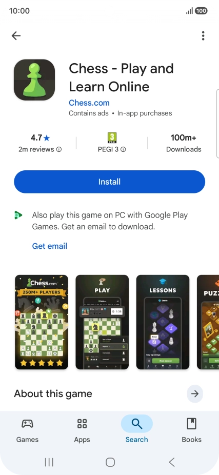 Press Install and follow the instructions on the screen to install the app. Press Install and follow the instructions on the screen to install the app.