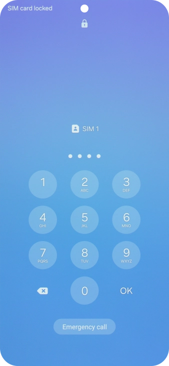 If you're asked to key in your PIN, do so and press OK. If you're asked to key in your PIN, do so and press OK.