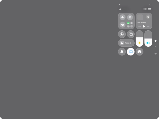 Press anywhere on the screen.