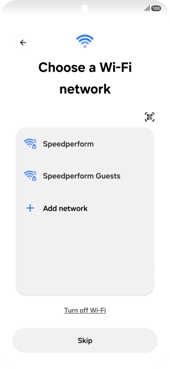 Press the required Wi-Fi network. Press the required Wi-Fi network.