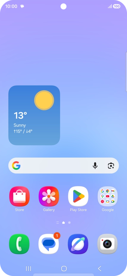 The text/picture message icon shows that you've received a new text or picture message.