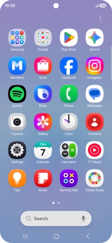 Press Gallery and go to the required folder. Press Gallery and go to the required folder.