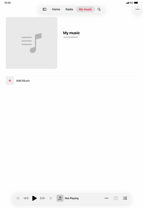 Press Add Music.